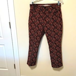 Anthropologie Women’s The Essential Slim Mid-Rise Straight Ankle Pants / Size 14